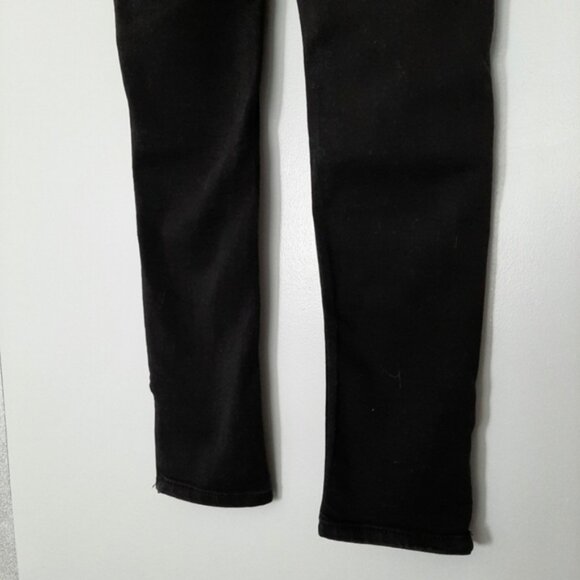 EVERMORE Ankle Zip Black Denim Skinny Leg Jeans Sz 4 - Picture 12 of 15